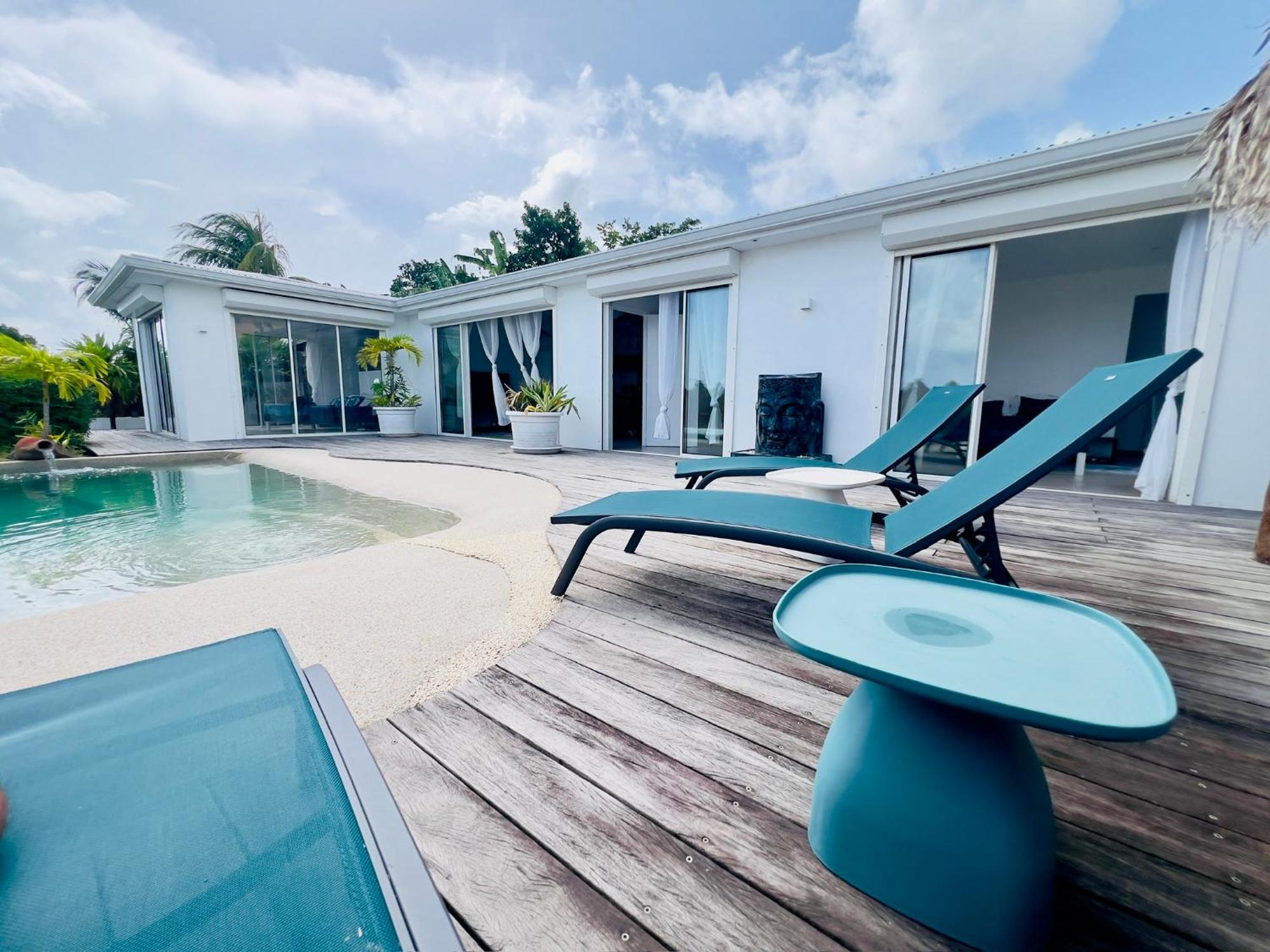 Villa Amaryllis Luxueuse,Piscine,Vue Mer,Plage Сент-Люс Экстерьер фото